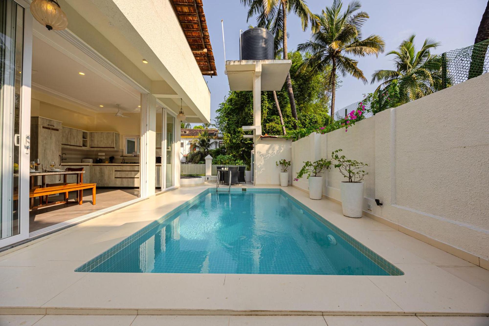 Elivaas 4 Bhk Villa Near Beach With Private Pool & Bar - Casa Boa Vida Candolim Zewnętrze zdjęcie