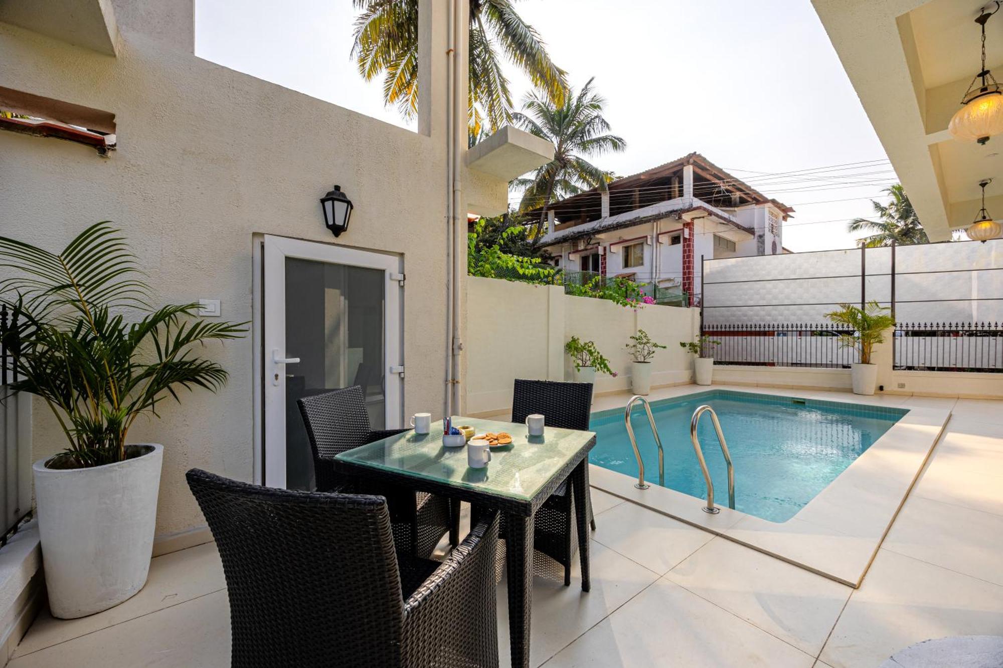 Elivaas 4 Bhk Villa Near Beach With Private Pool & Bar - Casa Boa Vida Candolim Zewnętrze zdjęcie