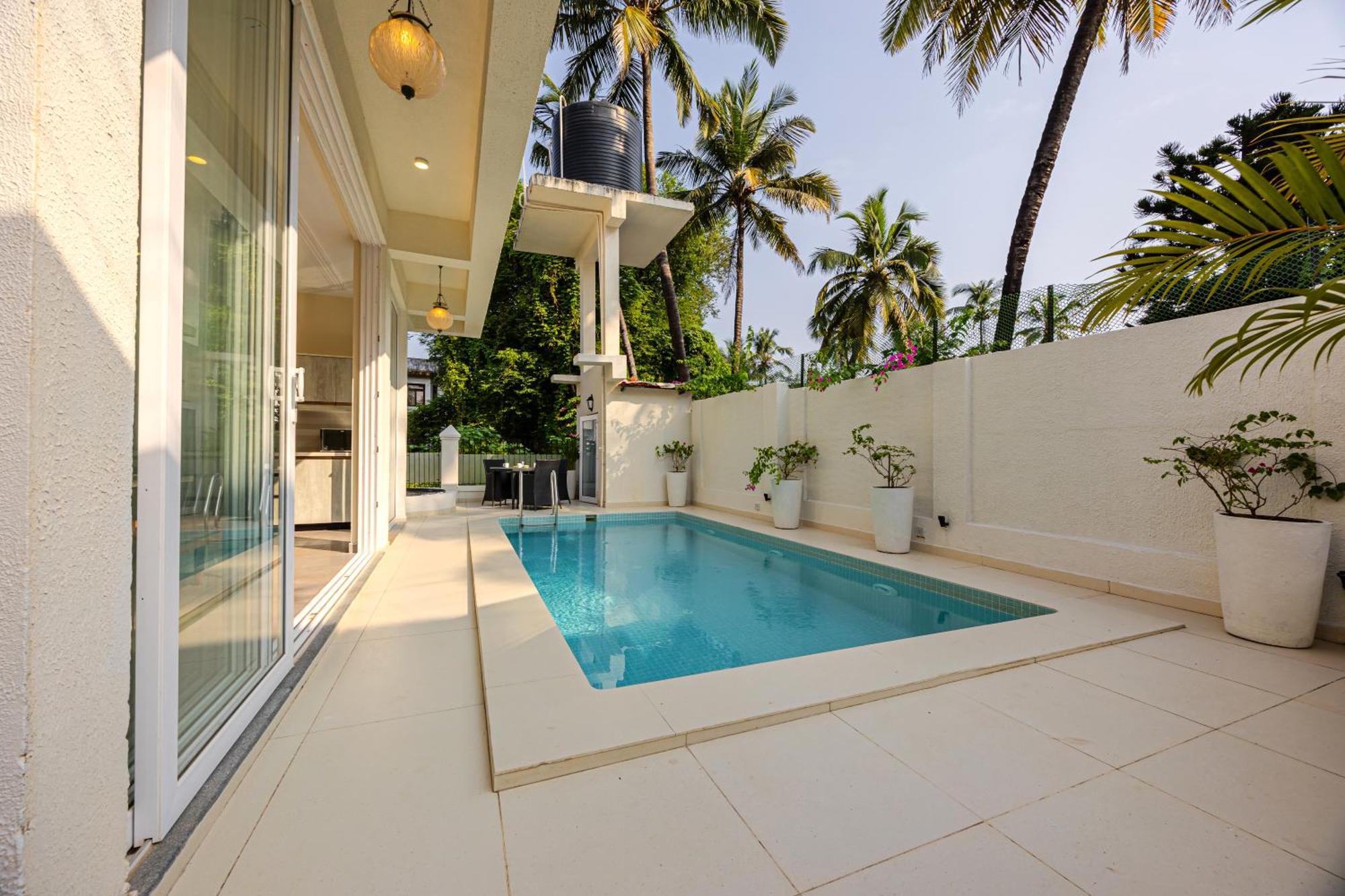 Elivaas 4 Bhk Villa Near Beach With Private Pool & Bar - Casa Boa Vida Candolim Zewnętrze zdjęcie